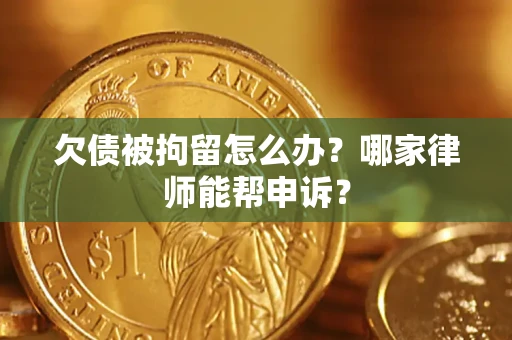 济南欠债被拘留怎么办？哪家律师能帮申诉？